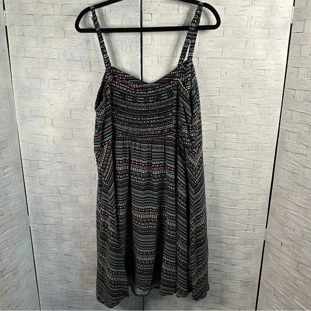 Torrid Womens Dress Mini Challis Sweetheart colorful summer 90s coastal Plus SZ - Picture 5 of 15
